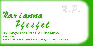 marianna pfeifel business card